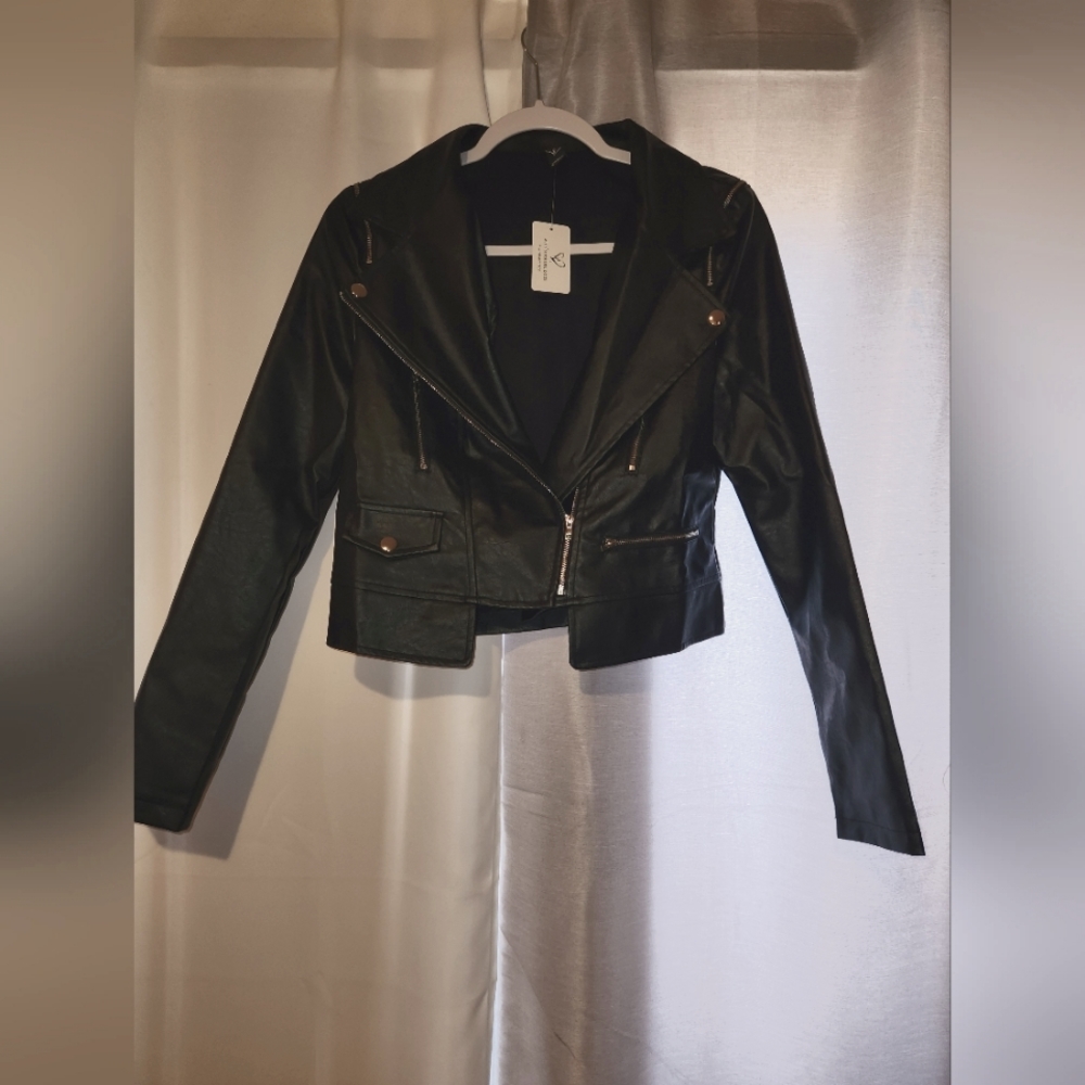 Windsor/Large black leather Jacket